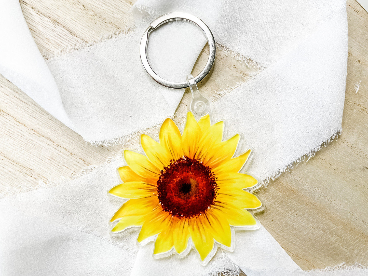 Sunflower Acrylic Keychains